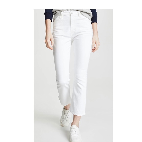 citizens of humanity white flare jeans